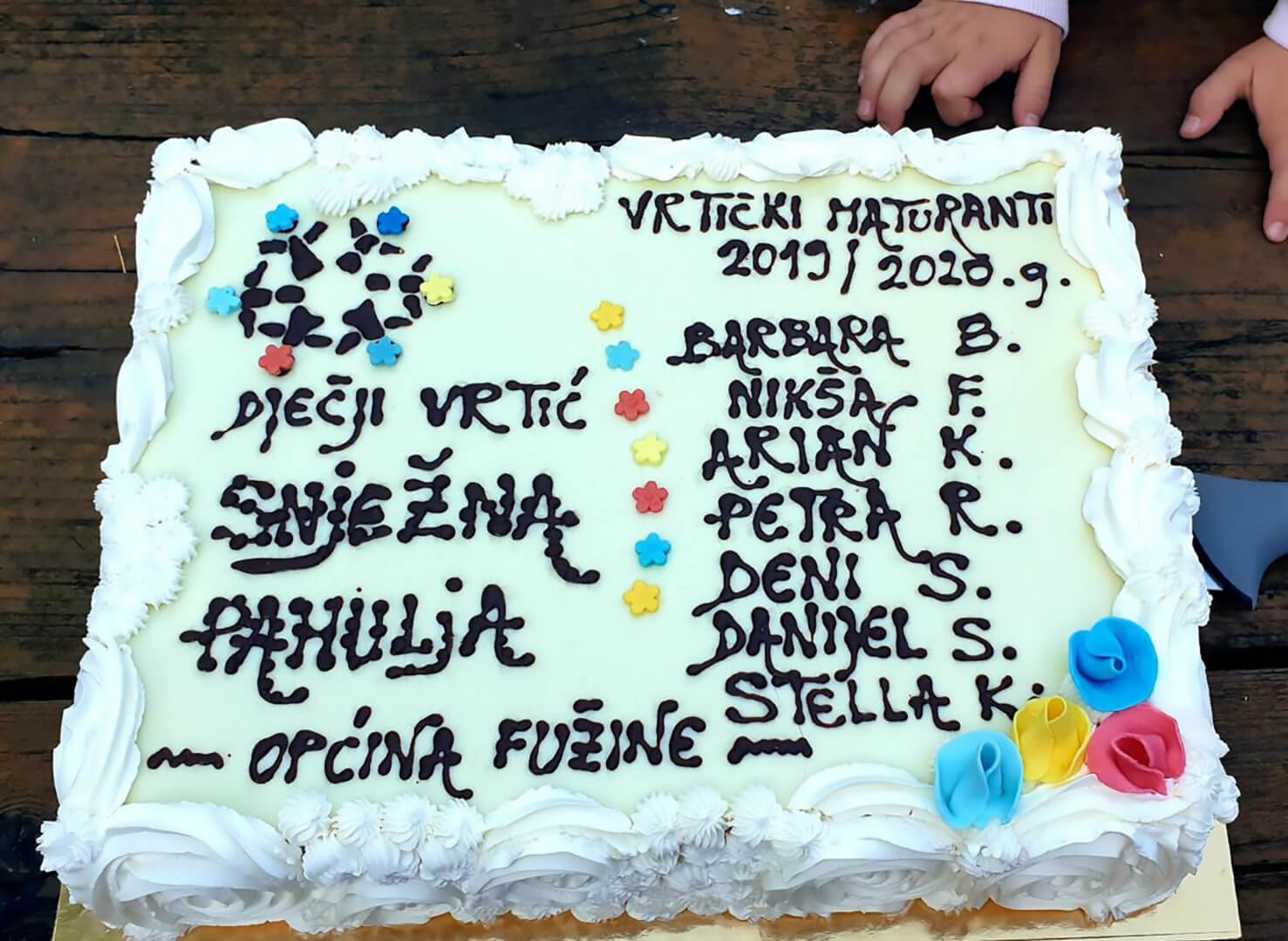 Fotografija torte sa završnog druženja